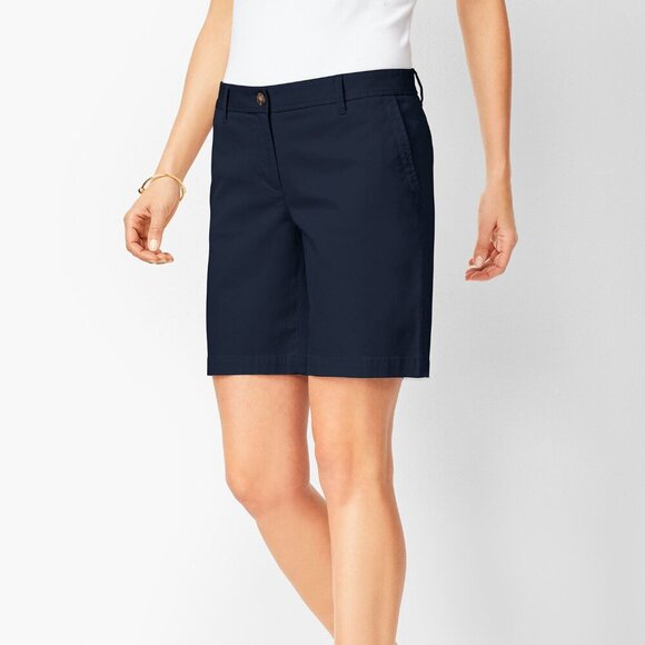 💙 Girlfriend Chino Shorts - Navy Blue (Size 10) - Picture 1 of 11